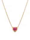 Effy Eny Women's 14k Goldplated Sterling Silver & Ruby Pendant Necklace In Gold Plated