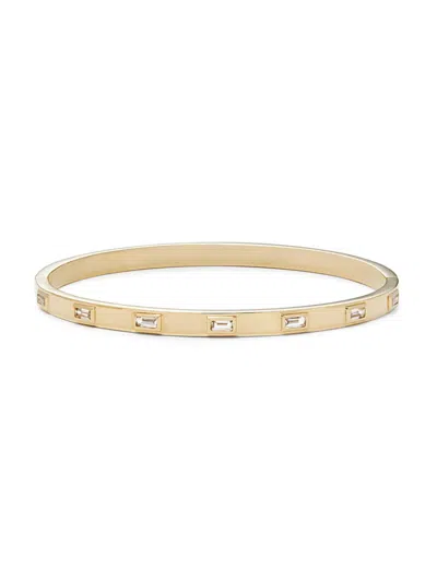 Effy Eny Women's 14k Goldplated Sterling Silver & White Topaz Bangle Bracelet