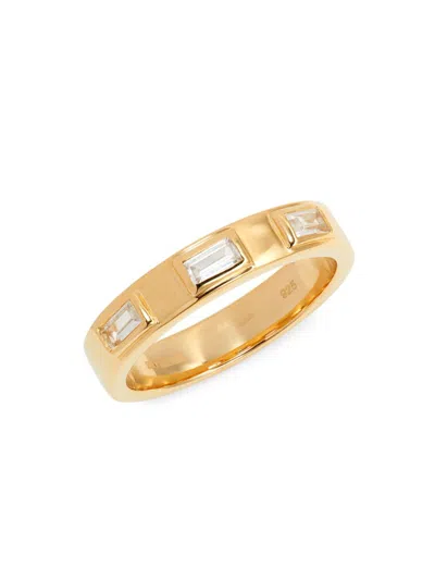 Effy Eny Women's 14k Goldplated Sterling Silver & White Topaz Ring