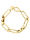 Effy Eny Women's 14k Goldplated Sterling Silver Link Chain Bracelet In Silver