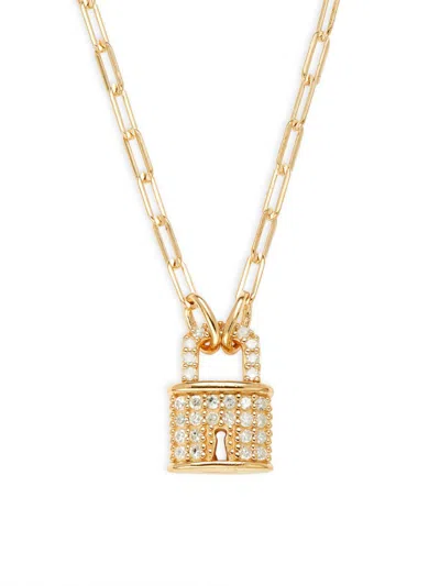 Effy Eny Women's 14k Goldplated Sterling Sliver & 0.14 Tcw Diamond Pendant Necklace In Silver