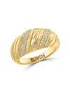 Effy Eny Women's 14k Yellow Goldplated Silver & Cubic Zirconia Croissant Ring In Gold