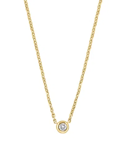 Effy Eny Women's 14k Yellow Goldplated Sterling Silver & 0.09 Tcw Diamond Pendant Necklace/18"