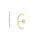 EFFY ENY WOMEN'S 14K YELLOW GOLDPLATED STERLING SILVER & 0.14 TCW DIAMOND EARRINGS