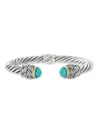 Effy Eny Women's 18k Yellow Gold, Sterling Silver & Amazonite Bangle Bracelet In Silver