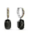 Effy Eny Women's 18k Yelow Gold, Sterling Silver & Onyx Drop Earrings In Black