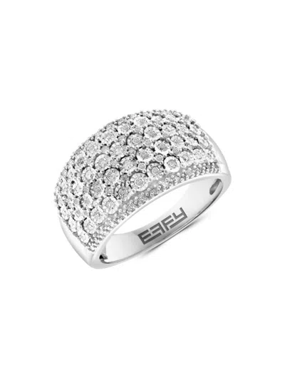 Effy Eny Women's 925 Sterling Silver & 0.49 Tcw Diamond Ring