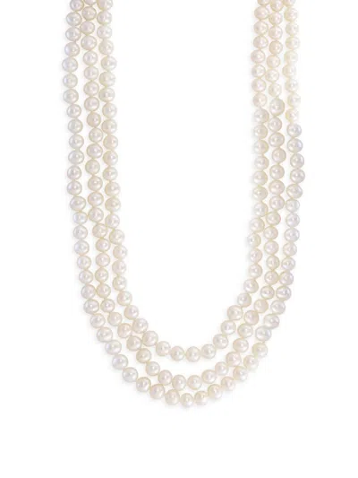 Effy Eny Women's Freshwater Pearl Three-strand Necklace In Multi