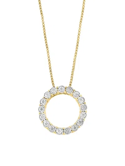 Effy Eny Women's Goldplated Sterling Silver & 0.24 Tcw Diamond Necklace