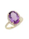 Effy Eny Women's Sterling Silver, 14k Yellow Gold, Amethyst & Cubic Zirconia Ring In Gold