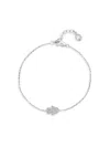 Effy Eny Women's Sterling Silver & 0.08 Tcw Diamond Hamsa Bracelet In Silver