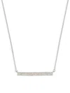 Effy Eny Women's Sterling Silver & 0.23 Tcw Diamond Bar Necklace In Silver