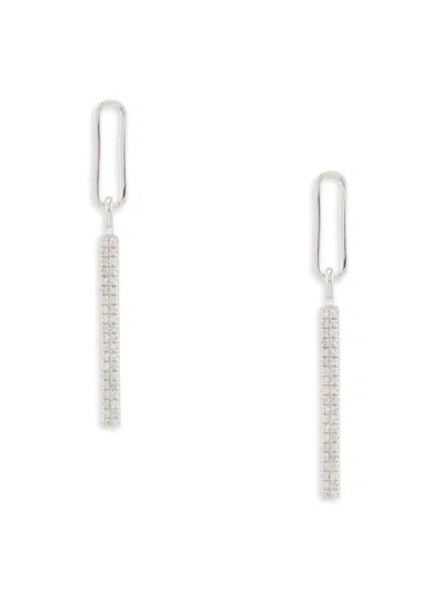 Effy Eny Women's Sterling Silver & 0.23 Tcw Diamond Drop Earrings