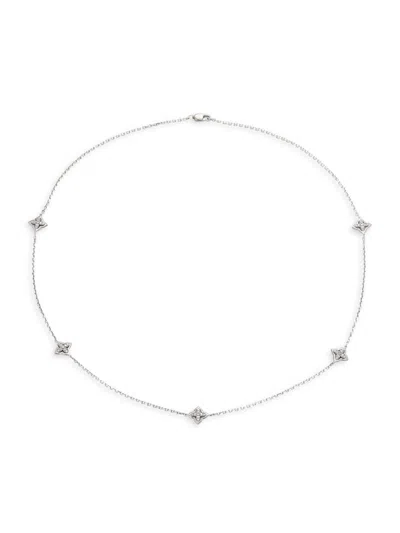 Effy Eny Women's Sterling Silver & 0.23 Tcw Diamond Necklace