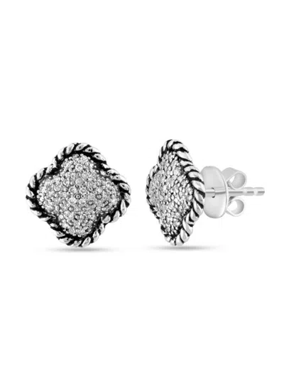 Effy Eny Women's Sterling Silver & 0.28 Tcw Diamond Stud Earrings
