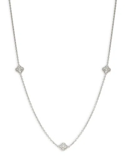 Effy Eny Women's Sterling Silver & 0.29 Tcw Diamond Station Necklace