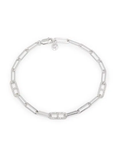 Effy Eny Women's Sterling Silver & 0.30 Tcw Diamond Chain Bracelet