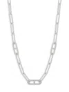 EFFY ENY WOMEN'S STERLING SILVER & 0.30 TCW DIAMOND CHAIN NECKLACE/16"