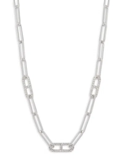 Effy Eny Women's Sterling Silver & 0.30 Tcw Diamond Chain Necklace/16"