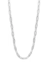 EFFY ENY WOMEN'S STERLING SILVER & 0.45 TCW DIAMOND OVAL LINK CHAIN NECKLACE