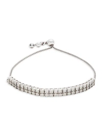 Effy Eny Women's Sterling Silver & 0.46 Tcw Diamond Bolo Bracelet