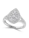 Effy Eny Women's Sterling Silver & 0.59 Tcw Diamond Ring In Silver