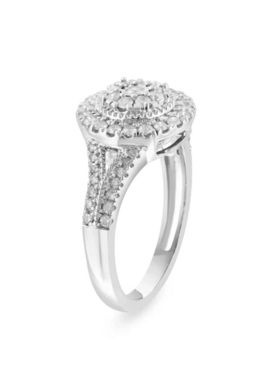 Effy Eny Women's Sterling Silver & 0.59 Tcw Diamond Ring In Metallic
