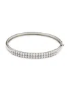 Effy Eny Women's Sterling Silver & 0.97 Tcw Diamond Bangle Bracelet In Silver