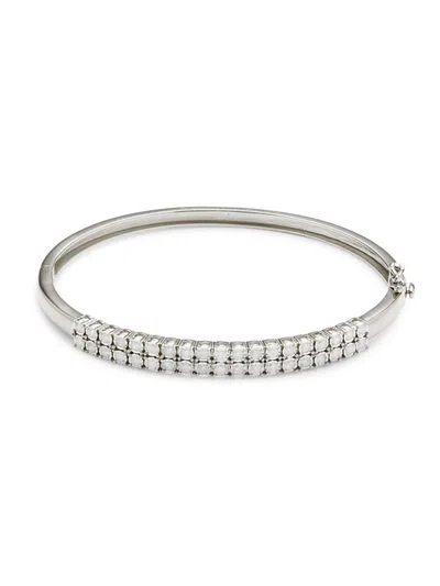 Effy Eny Women's Sterling Silver & 0.97 Tcw Diamond Bangle Bracelet