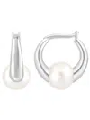 Effy Eny Women's Sterling Silver & 10mm Freshwater Pearl Huggie Earrings In Silver
