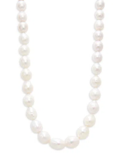 Effy Eny Women's Sterling Silver & 11-13mm Baroque Freshwater Pearl Strand Necklace