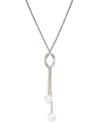 EFFY ENY WOMEN'S STERLING SILVER & 11MM FRESHWATER PEARL LARIAT NECKLACE