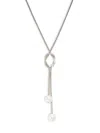 Effy Eny Women's Sterling Silver & 11mm Freshwater Pearl Lariat Necklace In Silver