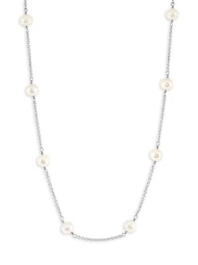 Effy Eny Women's Sterling Silver & 7mm Freshwater Pearl Necklace In Metallic