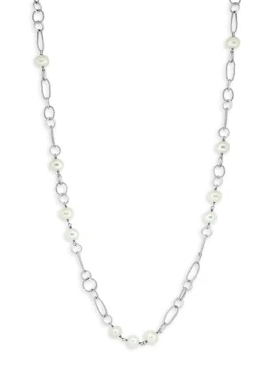 Effy Eny Women's Sterling Silver & 8mm Baroque Freshwater Pearl Necklace
