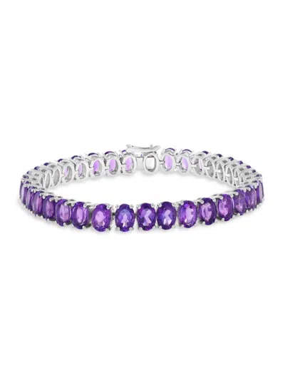 Effy Eny Women's Sterling Silver & Amethyst Tennis Bracelet