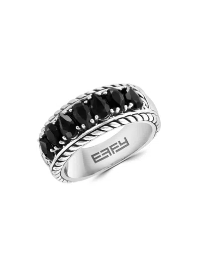 Effy Eny Women's Sterling Silver & Black Spinel Ring