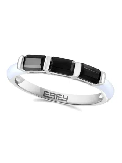 Effy Eny Women's Sterling Silver & Black Spinel Ring