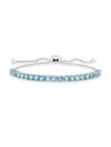 Effy Eny Women's Sterling Silver & Blue Topaz Bolo Bracelet In Silver