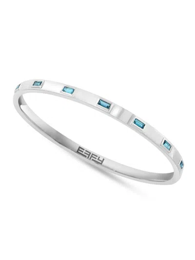 Effy Eny Women's Sterling Silver & London Blue Topaz Bangle Bracelet