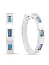 Effy Eny Women's Sterling Silver & London Blue Topaz Earrings In Silver