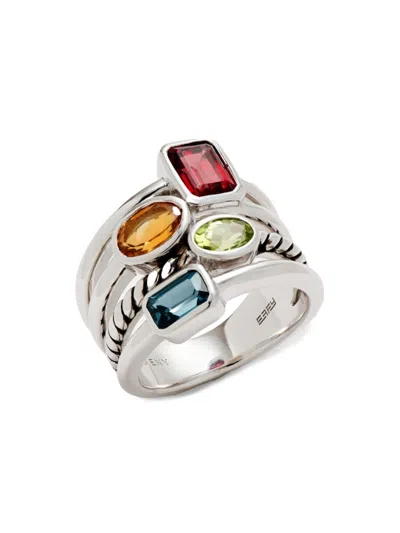 Effy Eny Women's Sterling Silver & Multi Stone Ring In Metallic