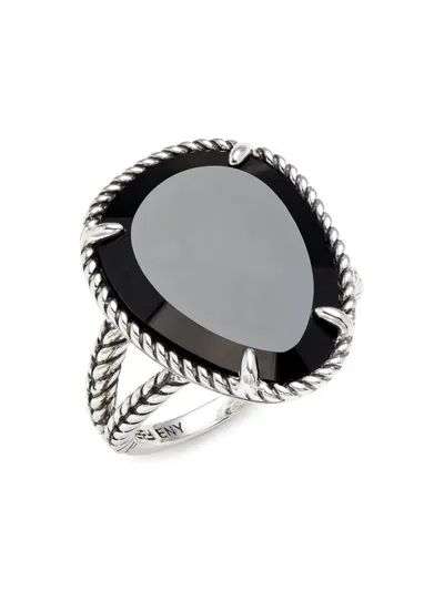 Effy Eny Women's Sterling Silver & Onyx Ring