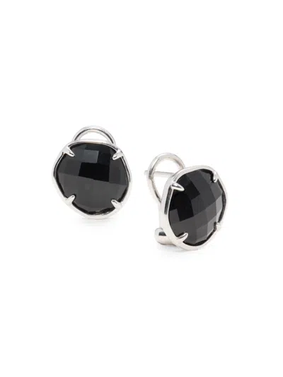 Effy Eny Women's Sterling Silver & Onyx Stud Earrings In Metallic