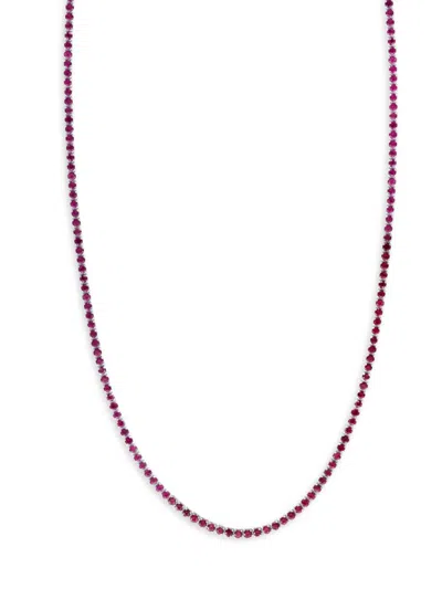 Effy Eny Women's Sterling Silver & Ruby Necklace