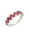 Effy Eny Women's Sterling Silver, Diamond & Ruby Ring In Ruby