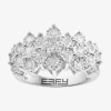 Effy Final Call (g / Si1) Womens 1 Ct. T.w. Lab Grown White Diamond Sterling Silver Cocktail Ring In Transparent