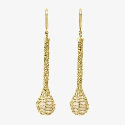 Effy Final Call Limited Quantities! Womens White Cultured Freshwater Pearl 14k Gold Over Silver Drop Earrings