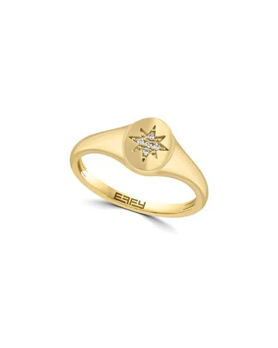 Effy Fine Jewelry 14k 0.02 Ct. Tw. Diamond Ring In Orange