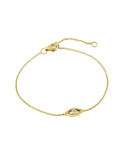 Effy Fine Jewelry 14k 0.08 Ct. Tw. Diamond Bracelet In Gold